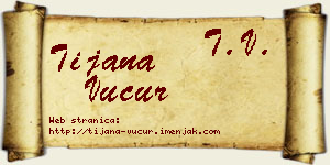 Tijana Vučur vizit kartica